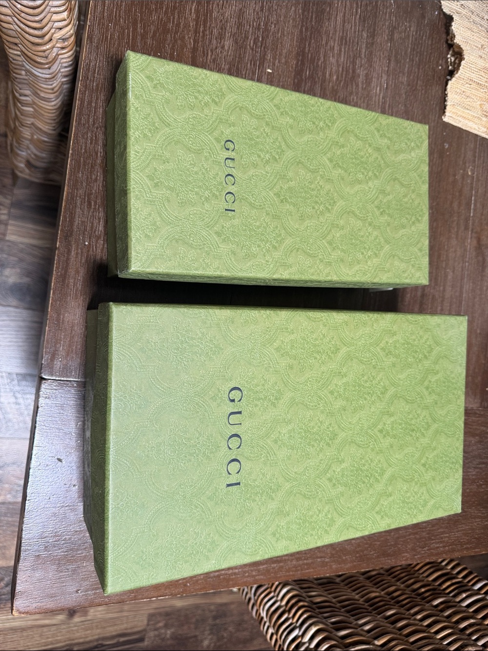 Gucci Light Green Decorative Gift Boxes - Set of 2